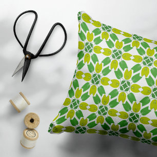 Bladpatroon, Patroon Van Bladeren, Groene Bladeren Accent Kussen