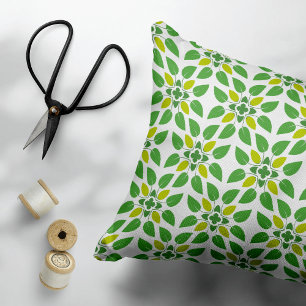 Bladpatroon, Patroon Van Bladeren, Groene Bladeren Accent Kussen