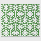 Bladpatroon, patroon van bladeren, groene bladeren cadeaupapier (Vlak)