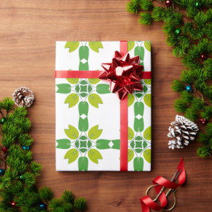 Bladpatroon, Patroon Van Bladeren, Groene Bladeren Cadeaupapier