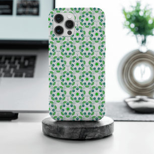 Bladpatroon, patroon van bladeren, groene bladeren iPhone 15 pro max hoesje
