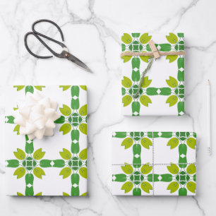 Bladpatroon, Patroon Van Bladeren, Groene Bladeren Inpakpapier Vel