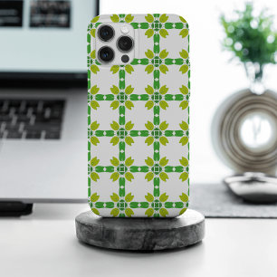Bladpatroon, patroon van bladeren, groene bladeren iPhone 15 pro max hoesje