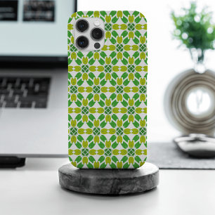 Bladpatroon, patroon van bladeren, groene bladeren iPhone 15 pro max hoesje