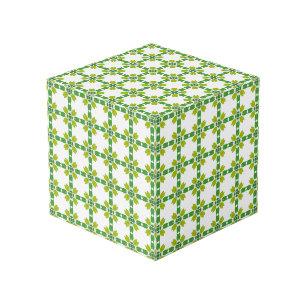 Bladpatroon, patroon van bladeren, groene bladeren kubus