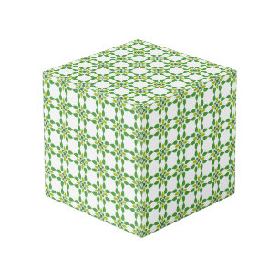 Bladpatroon, patroon van bladeren, groene bladeren kubus