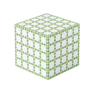 Bladpatroon, patroon van bladeren, groene bladeren kubus