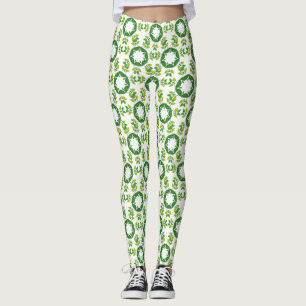 Bladpatroon, Patroon Van Bladeren, Groene Bladeren Leggings