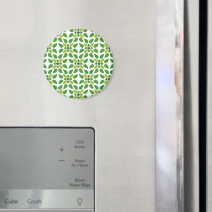 Bladpatroon, patroon van bladeren, groene bladeren magneet