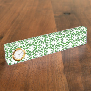 Bladpatroon, Patroon Van Bladeren, Groene Bladeren Naambordje