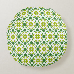 Bladpatroon, Patroon Van Bladeren, Groene Bladeren Rond Kussen