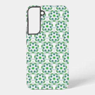 Bladpatroon, patroon van bladeren, groene bladeren samsung galaxy hoesje