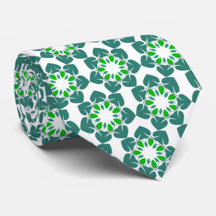 Bladpatroon, patroon van bladeren, groene bladeren stropdas