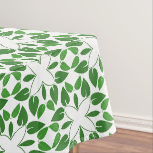 Bladpatroon, patroon van bladeren, groene bladeren tafelkleed