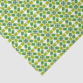 Bladpatroon, patroon van bladeren, groene bladeren tissuepapier (Detail)