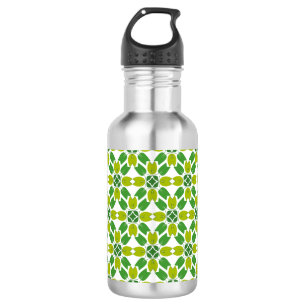 Bladpatroon, Patroon Van Bladeren, Groene Bladeren Waterfles