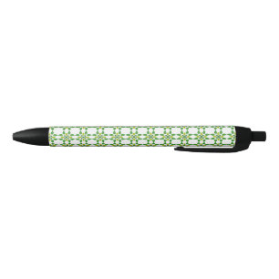 Bladpatroon, Patroon Van Bladeren, Groene Bladeren Zwarte Inkt Pen