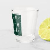 bladpatroon shot glas (Rechts)