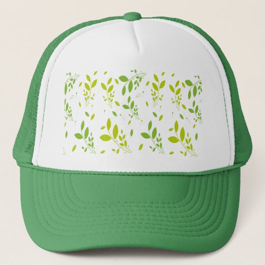 bladpatroon trucker pet (Voorkant)