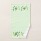 Bladpatroonhanddoek set bad handdoek (Handdoek)