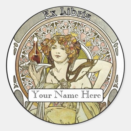 Bladplaat Ronde Sticker (Voorkant)