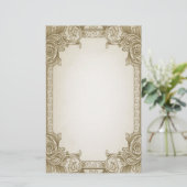 Bladrollen - Bruin Briefpapier (Staand voorkant)