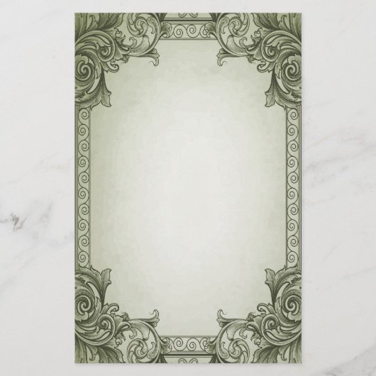 Bladrollen - groen briefpapier (Voorkant)