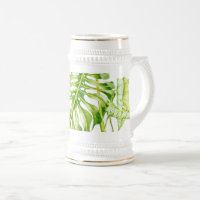 Bladsculpturen op een Stein