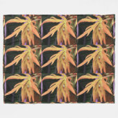 Bladstudie 2 fleece deken (Voorkant (Horizontaal))