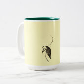 Bladvogel mok (Voorkant links)