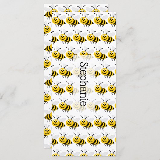 Bladwijzer bijenontwerp (Voorkant / Achterkant)