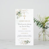 Bladwijzer Doop Gebed Kaart (Staand voorkant)