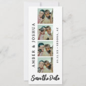 Bladwijzer Foto Booth Modern Save the Date (Voorkant)
