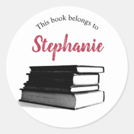 Bladwijzer Gepersonaliseerd Dit boek behoort tot Ronde Sticker