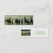 bladwijzer "Mares & Foals" Mini Visitekaartje (Voorkant / Achterkant)
