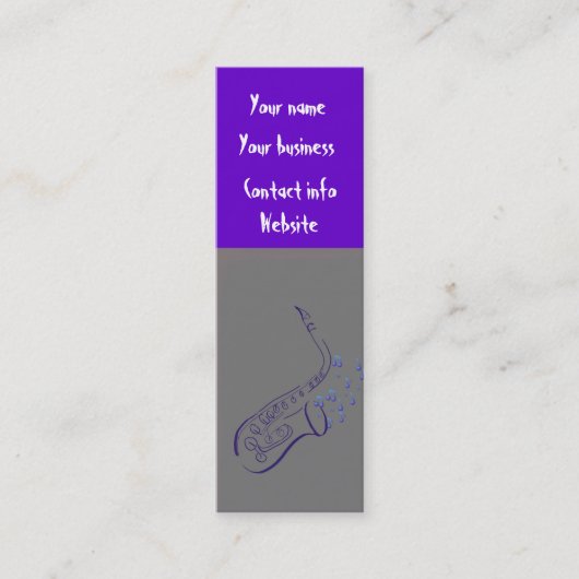 Bladwijzer Music Visitekaartje (Voorkant)