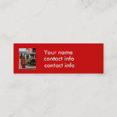 bladwijzer/profielkaart Oud gaspomp Mini Visitekaartje (Achterkant)