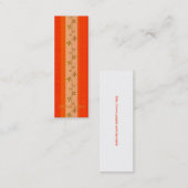 Bladwijzer rood profiel mini visitekaartje (Voorkant / Achterkant)