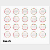 Bladwijzer Schoolnaam Stickers Herringbone (Vel)