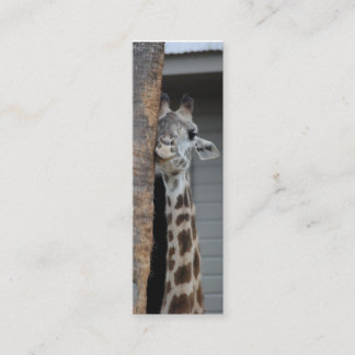 bladwijzer "Shy Giraffe" Mini Visitekaartje