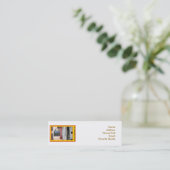 Bladwijzer van de boekenclave mini visitekaartje (Staand voorkant)