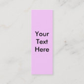 Bladwijzer van de spoelbloem mini visitekaartje (Achterkant)