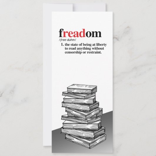 Bladwijzer van de vrijheidsdefinitie save the date (Voorkant)