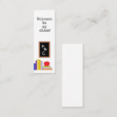 Bladwijzer van leraren mini visitekaartje (Voorkant / Achterkant)