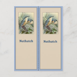 Bladwijzer van Nuthatch Bird Briefkaart