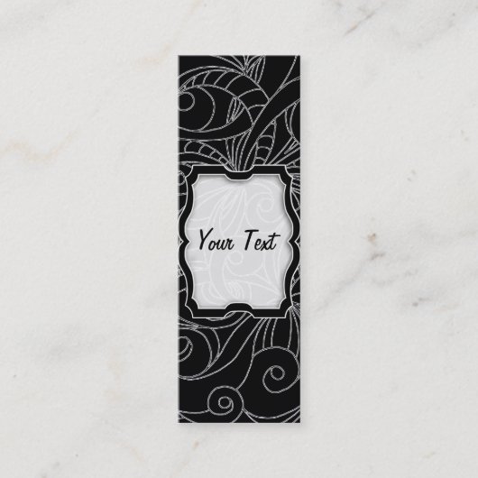 Bladwijzer Visitekaartje Floral abstracte achtergr (Voorkant)