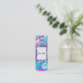 Bladwijzer Visitekaartje Floral abstracte achtergr (Staand voorkant)