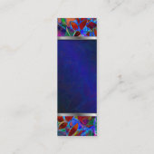 Bladwijzer Visitekaartje Floral Glas in lood (Achterkant)