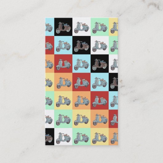 Bladwijzer Visitekaartjes scooters (Voorkant)