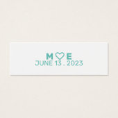 Bladwijzer voor bruiloft mini visitekaartjes (Voorkant)